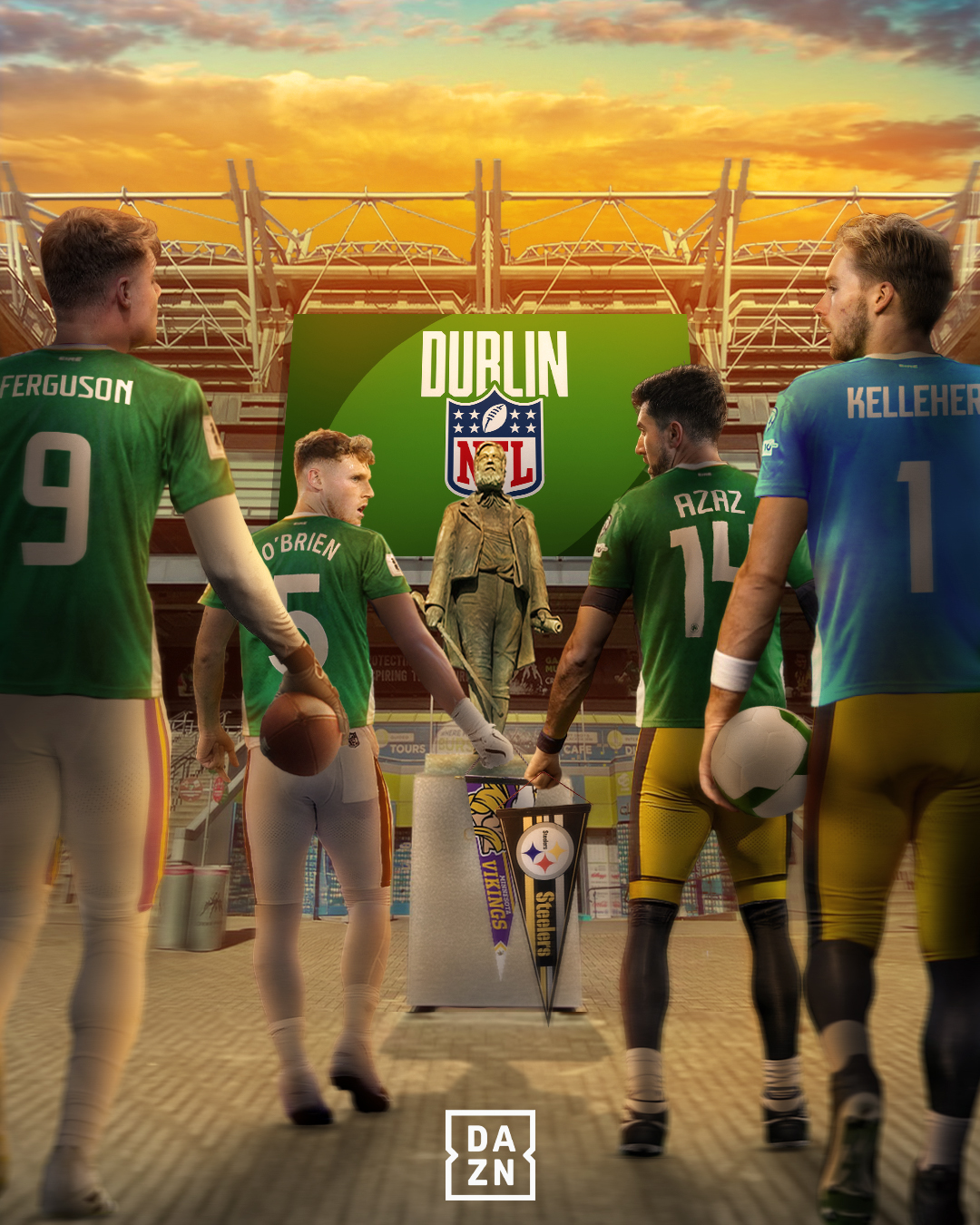 DAZN for NFL concept design by DSMedia