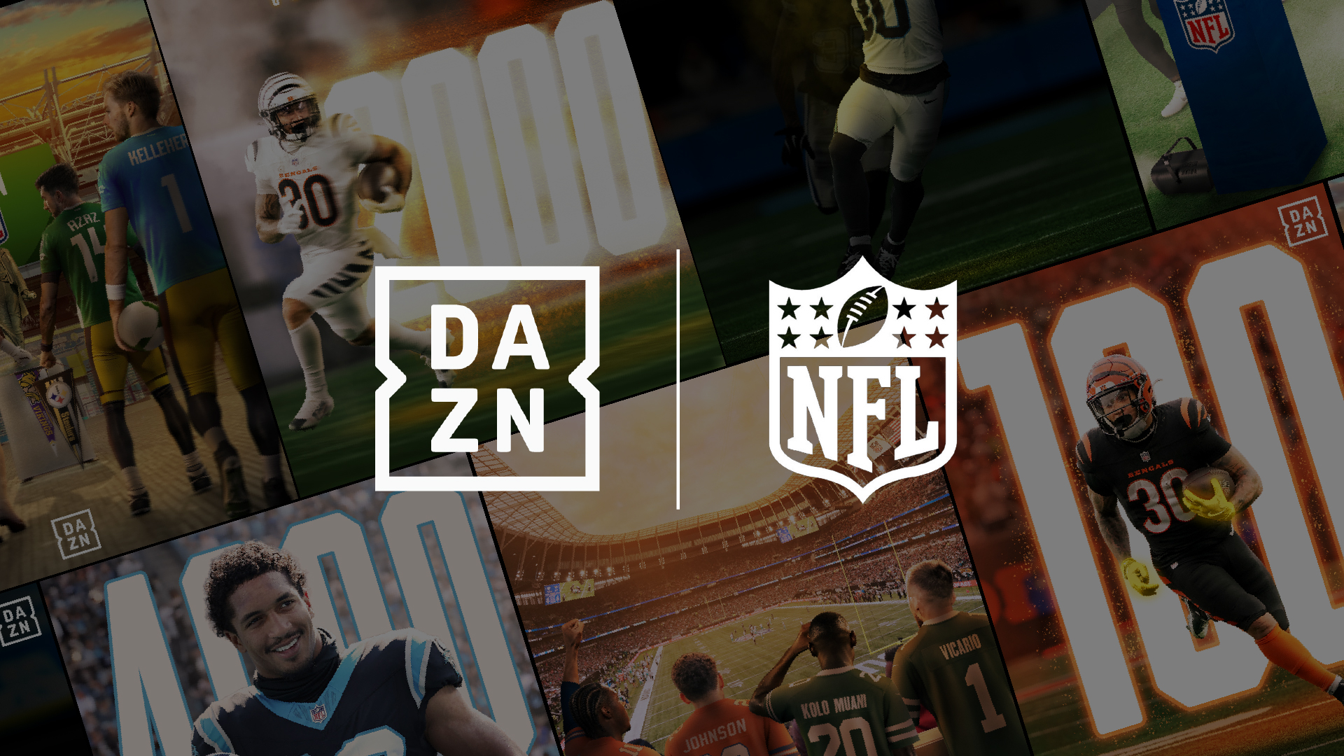 DAZN for NFL — DAZN campaign hero visual by DSMedia