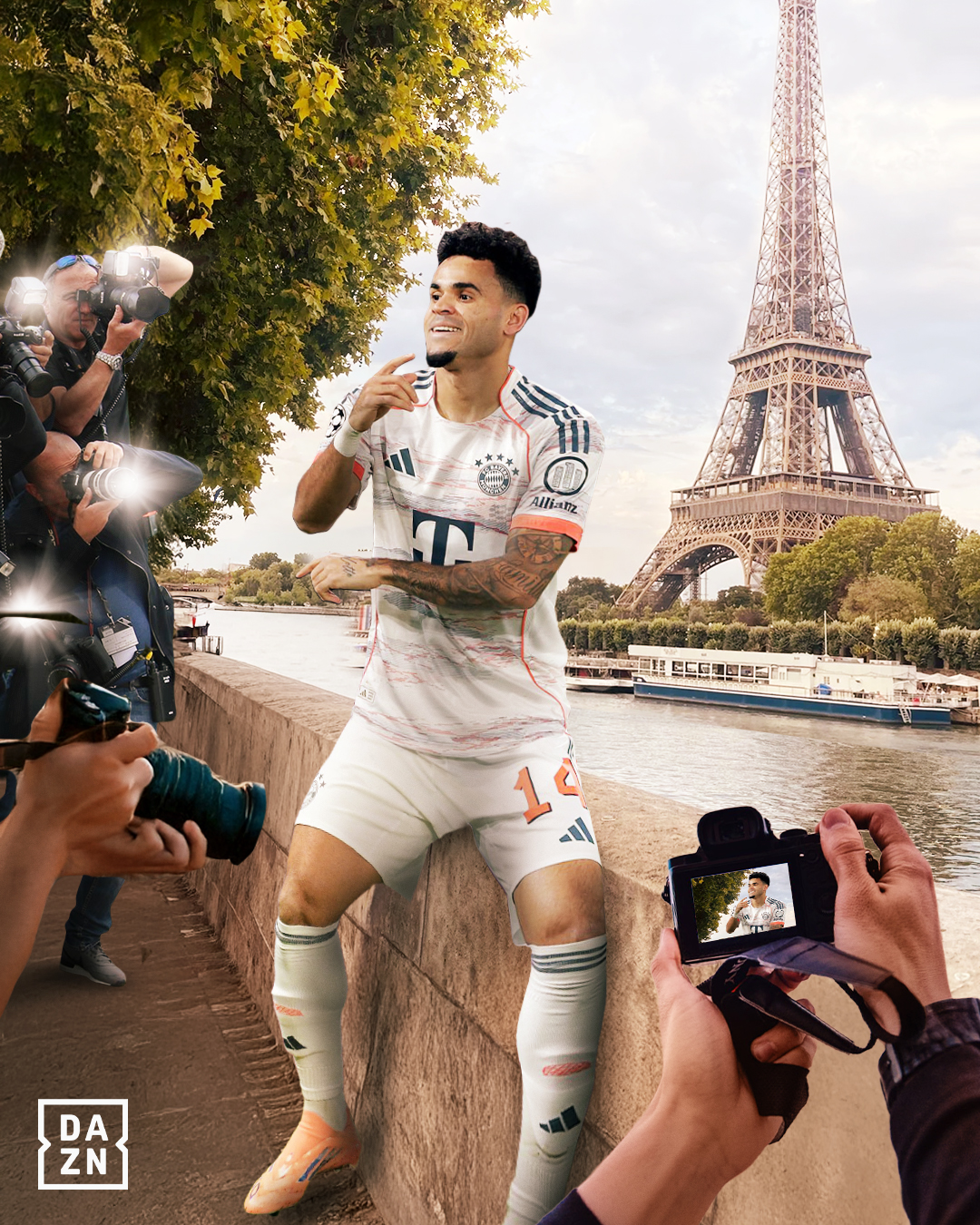 DAZN for Champions League archive visual 3 by DSMedia
