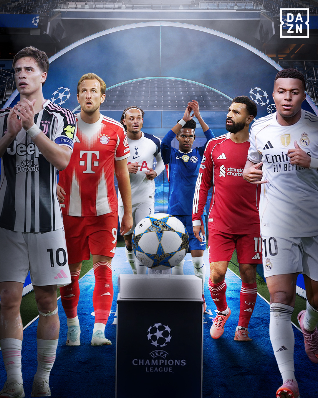 DAZN for Champions League archive visual 1 by DSMedia